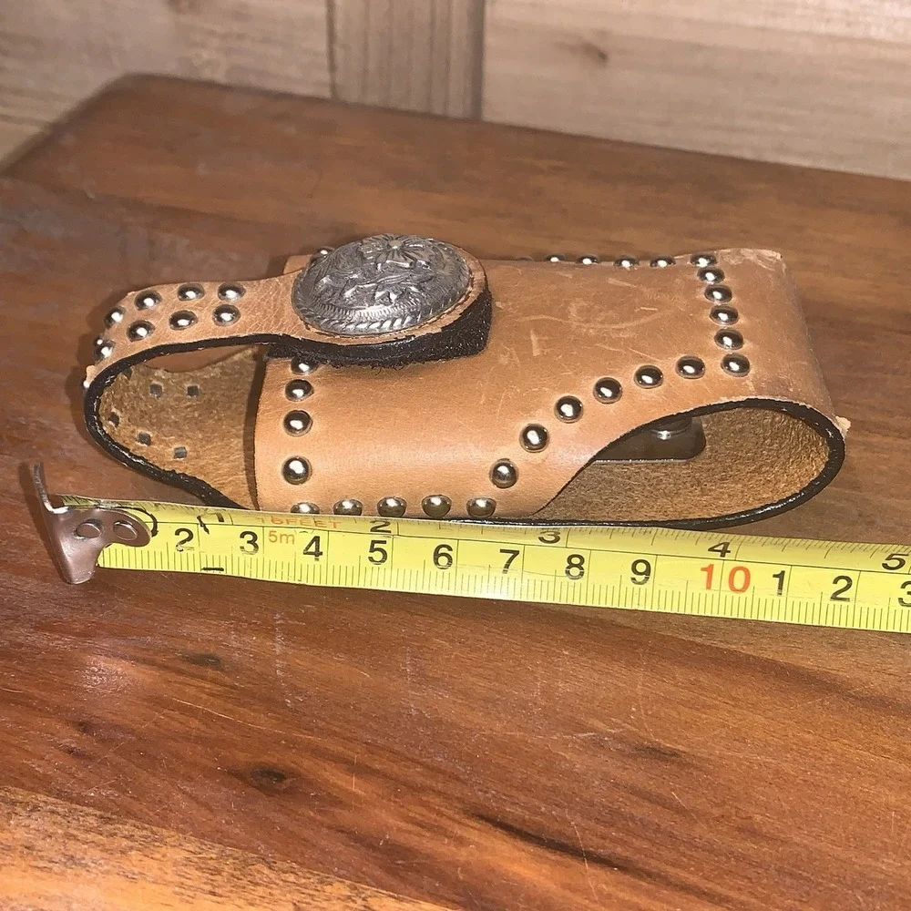 Nocona Western Cowboy Belt Pouch Leather Loop Holster Cell Phone Case‎ Holder